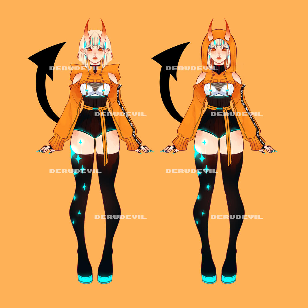 &quot;Derudevil&quot; Character design of my mascot